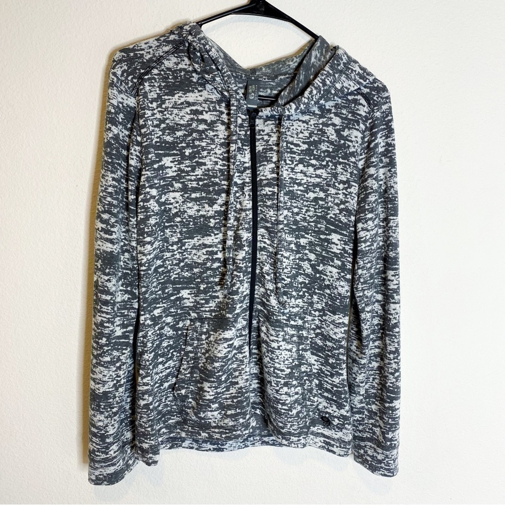 Mountain Hardwear grey heathered long sleeve zip up hoodie jacket small